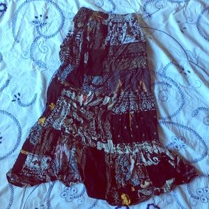 Boho Hippie patchwork elephant skirt